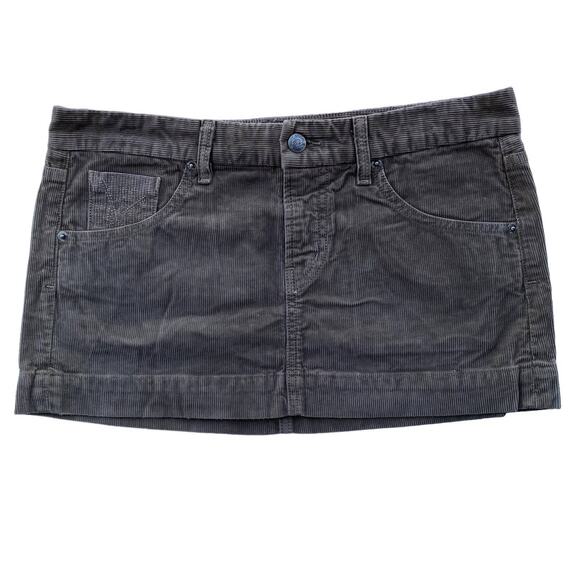 New Citizens of Humanity by Jerome Dahan Brown Corduroy Micro Mini Skirt Size 28 - Picture 5 of 11